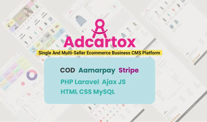 AdCartox- Single And Multi-Seller Ecommerce Business CMS Platform