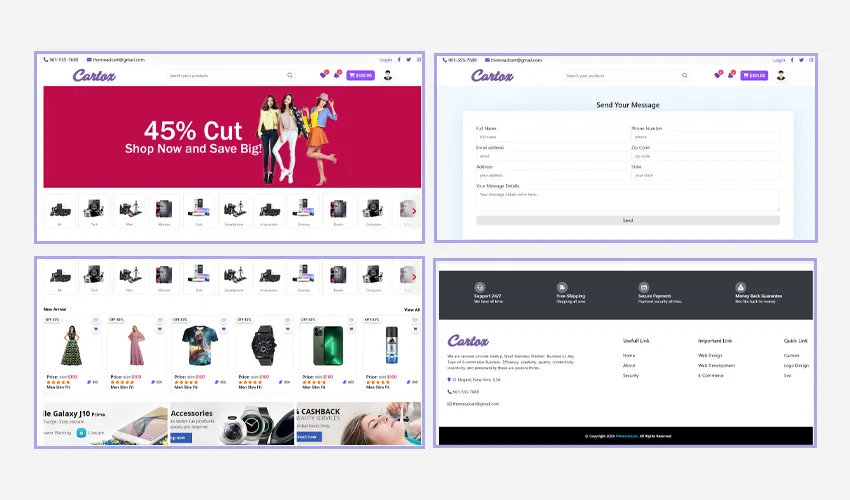 Cartox - E-commerce Responsive Html5 Css3 Bootstrap5 Template
