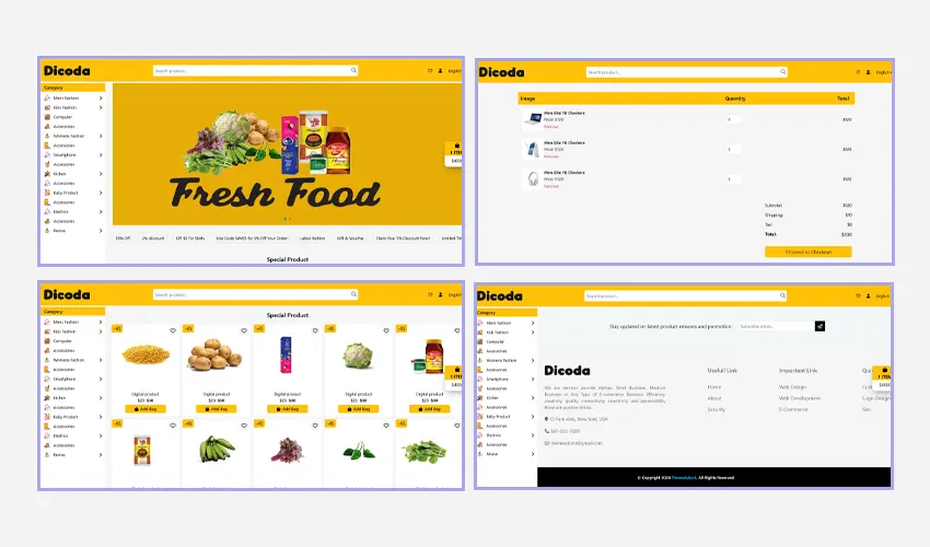 Dicoda - Sleek Flexible E-commerce Bootstrap5 Template