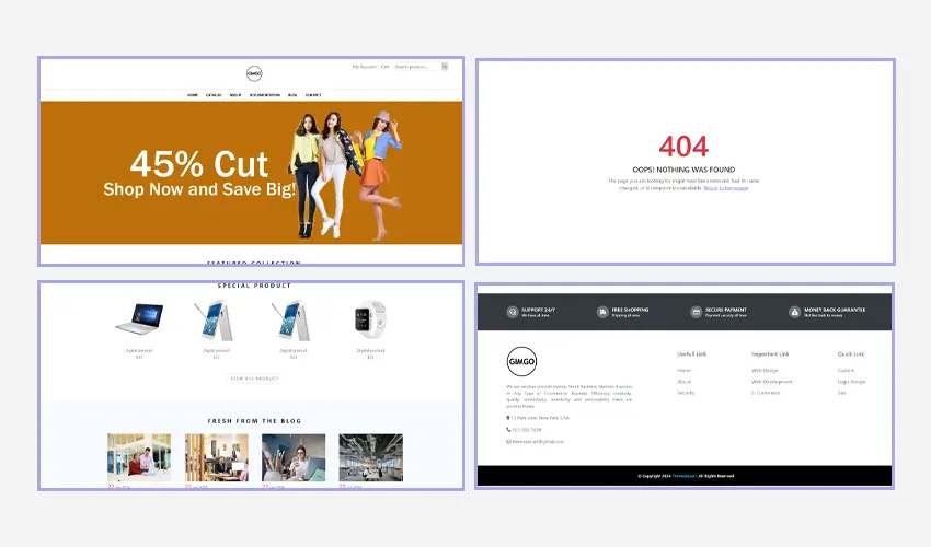 Gimgo- eFashions Responsive Website Template