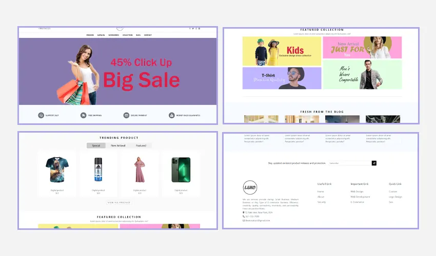 Leko - Fashions Ecommerce Responsive Theme HTML CSS