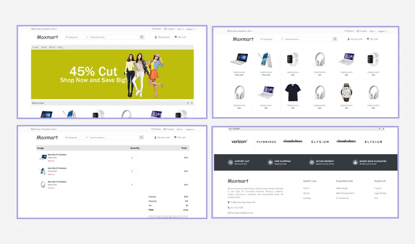 Maxmart-Online Outlet Responsive Html5 Css3 Bootstrap5 Template