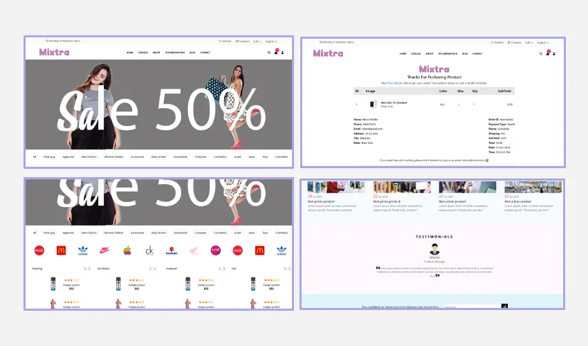 Mixtra - A Premium Bootstrap Responsive E-commerce Theme