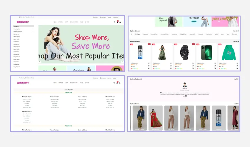 Wowcart - The Smart Ladies Fashion Shopping Website Template